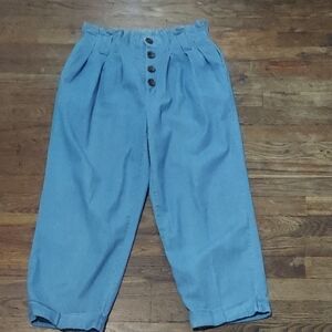 Dip Blue Elastic Waist Pants